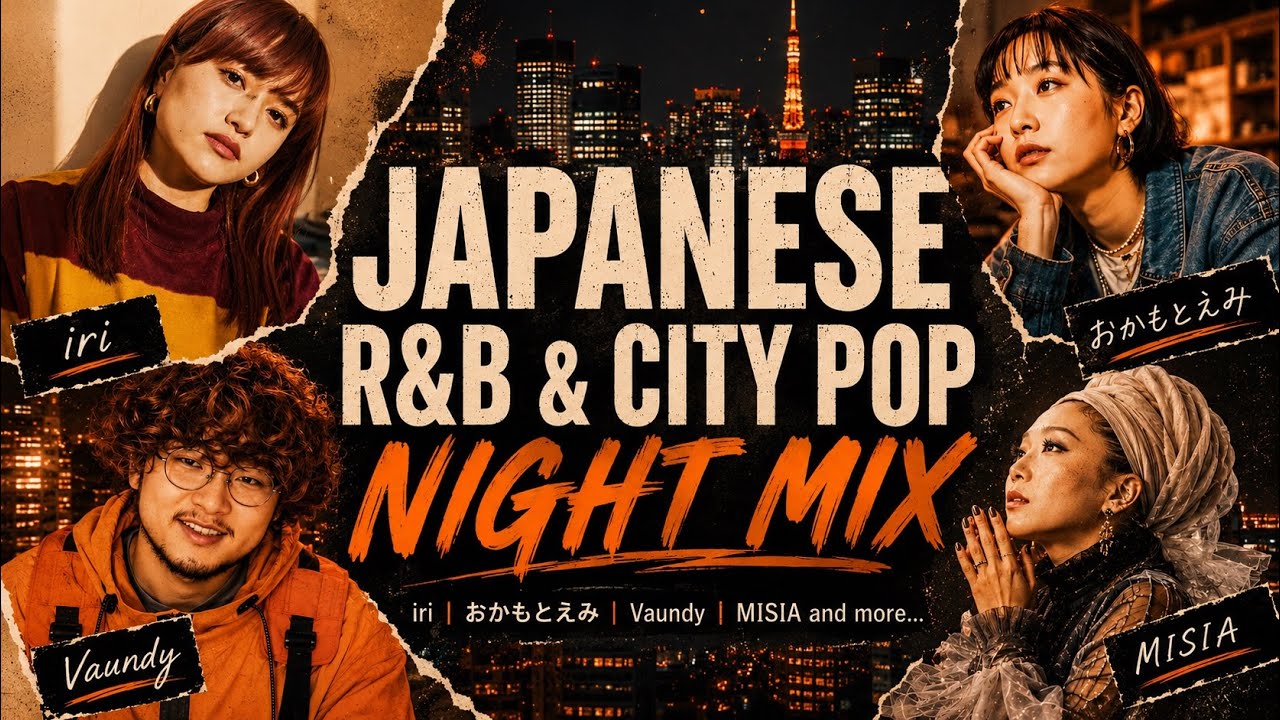 Japanese R&B & City Pop Night Mix | 宇多田ヒカル | iri | おかもと