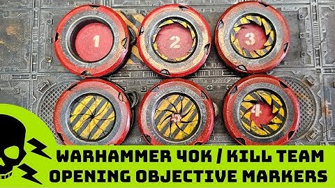 Open / Close Objective Markers Mini Guide- Warhammer 40k | Kill Team | Necromunda | Sci-Fi Wargames