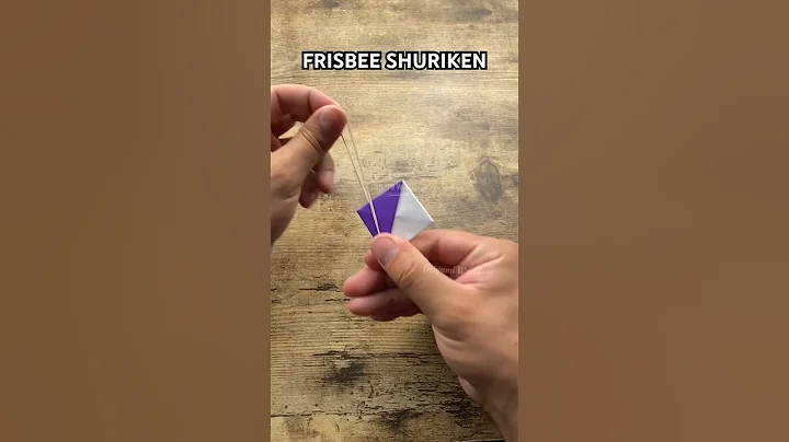 SHURIKEN FRISBEE RUBBER TOY ORIGAMI TUTORIAL | HOW TO MAKE PAPER NINJA STAR FLYING FAR ORIGAMI TOY