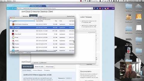 Installing the Owncloud client for Mac OS