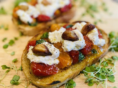 Bruschetta! Roasted Garlic,