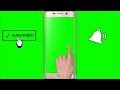 Green Screen Intro Templates with Bell & Subscribe Icon 📱