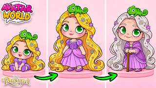 EASY! EVOLUTION of RAPUNZEL to OLD GRANDMA in Avatar World! 👑👵