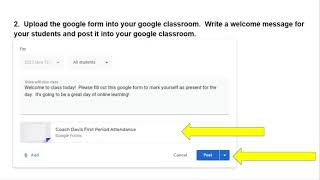 Taking Attendance With Google Forms News