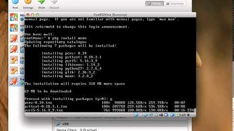 FreeBSD 64bit VM  Install Mono