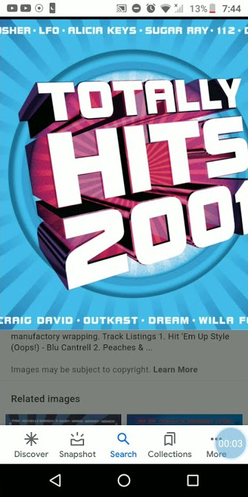 New Album in 2001. Totally Hits 2001