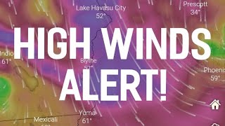 HIGH WINDS SW Arizona!🌵☀️ Feb 2, 2022. Quartzsite, Yuma, Lake Havasu City