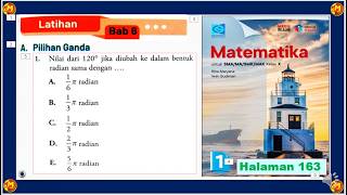 Soal Latihan Bab 6. Trigonometri Bag. A Matematika SMA/SMK Kelas X Hal 163 Penerbit Grafindo Kurmer.