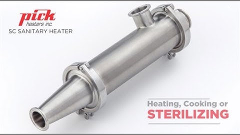 Pick Heaters Sanitary Direct Steam Injection Heater