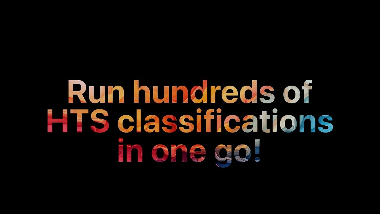 Hts Classification Exercise Bulk HTS Classification in Minutes | Run 1,000 Items with Audit-Ready ...