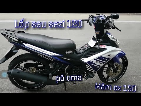 Video Review pô uma | Exciter 135 lên mâm exciter 150. - youtube