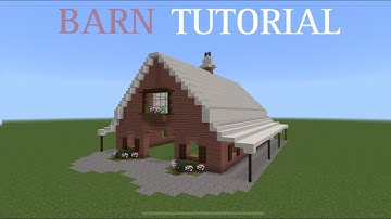 How To Build A MINECRAFT Barn || barn tutorial || DibbleCraft ||