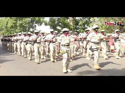 Succulent défilé militaire (remise drapeau au contingent en partance pour le Mali)