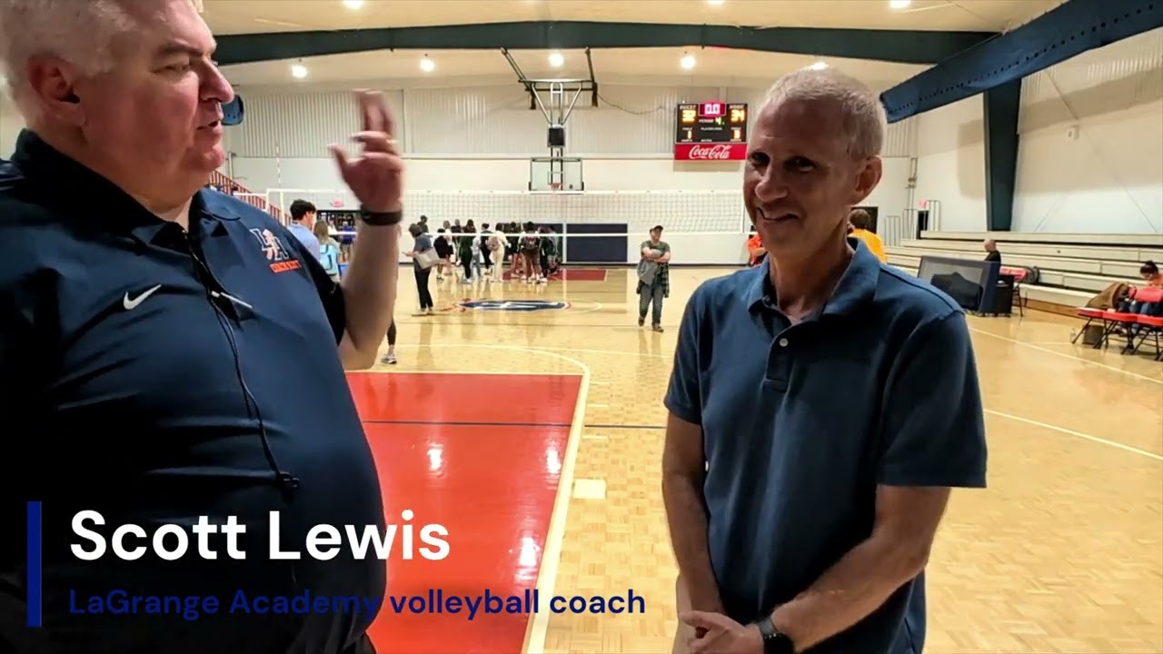 LaGrange Academy volleyball coach Scott Lewis
