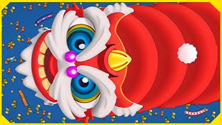 🐍WORMSZONE.IO #183 | GIANT SLITHER SNAKE TOP 01 / Epic Worms Zone Best Gameplay! | Rahul Snake Game screenshot 3