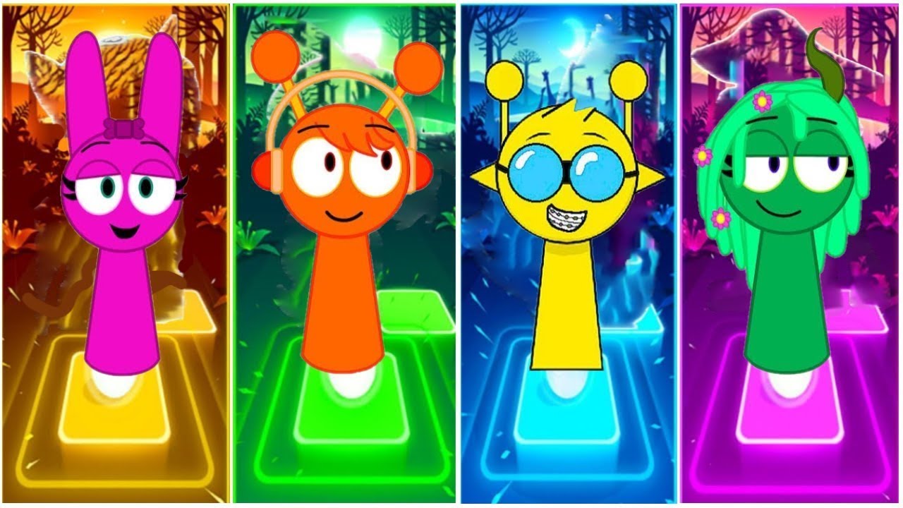 Sprunki Raddy Happy INCREDIBOX SPRUNKI 🌟 Oren 🐾 Pinki 🐾 Raddy 🐾 Fun Bot 🌟 Tiles Hop EDM ...