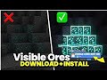 Visible Ores Mod For Minecraft PE 1.21+! (100% WORKING) 😍