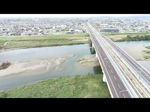 2022年10月22日　新九頭竜橋（北陸新幹線と県道の併用橋）開通