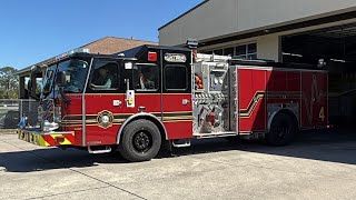Ocala Fire Rescue - Engine 4 - Responding with Lights & Sirens