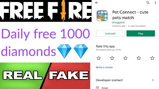 Pet Connect app real or fake | free diamonds | Garena free fire | Tech Lover DK