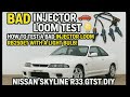 How to Test a Bad Injector Loom RB25DET with a Light Bulb! Nissan Skyline R33 GTST DIY 🚗💡