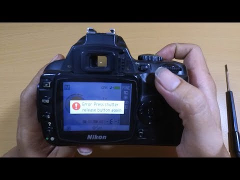 Nikon D40 error Press shutter release button again