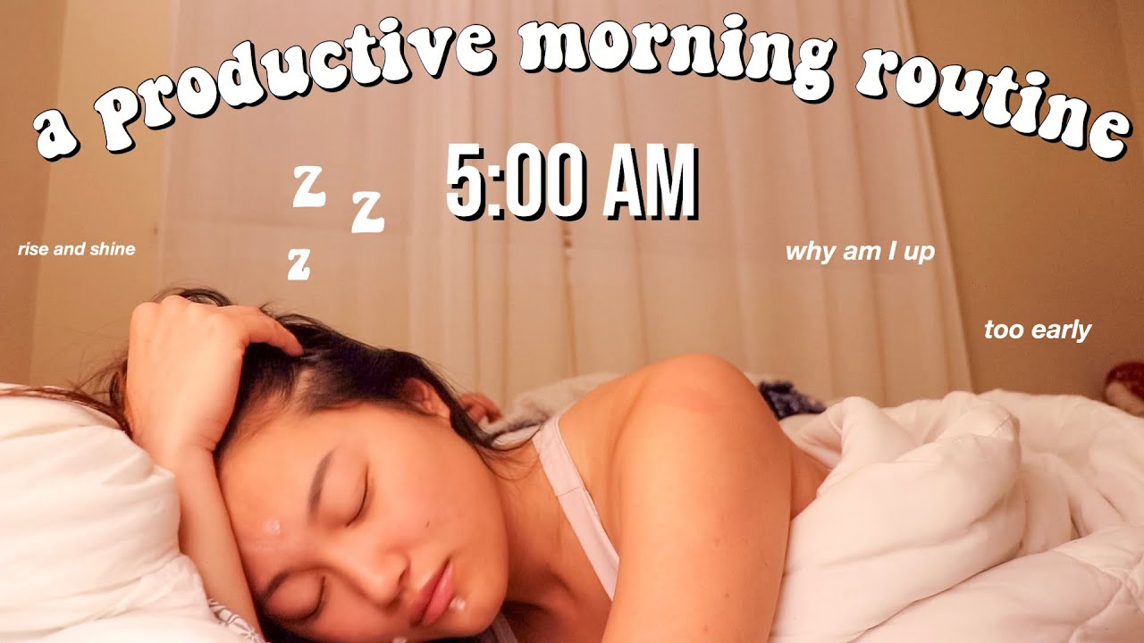 waking up at 5am ... *a productive morning routine* 2020