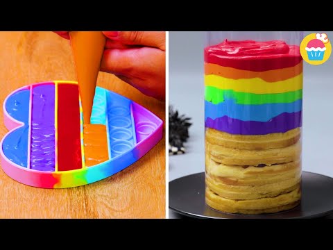 Receitas Fáceis!! Sobremesas Coloridas!! 🧁🌈 - Receitas Demais