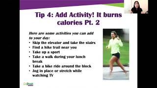 Eat Healthy, Be Active - Workshop 4