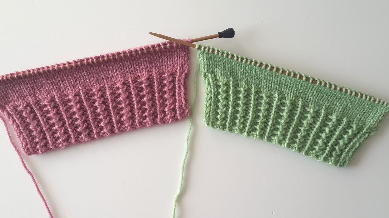 Хотите ли вы резинку или узор для вязания? | Узоры для вязания | Начальные техники вязания