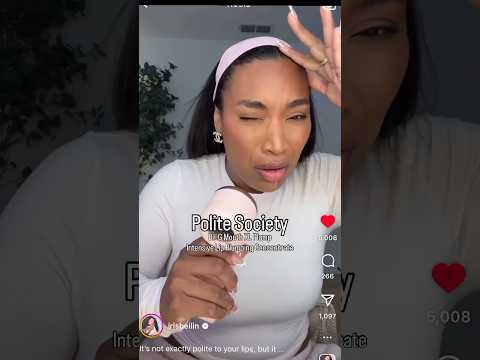 Trying the new Polite Society Lip Plumper @QueenNoushie