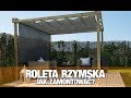 Montaż rolety rzymskiej poziomej NESLING 370 cm