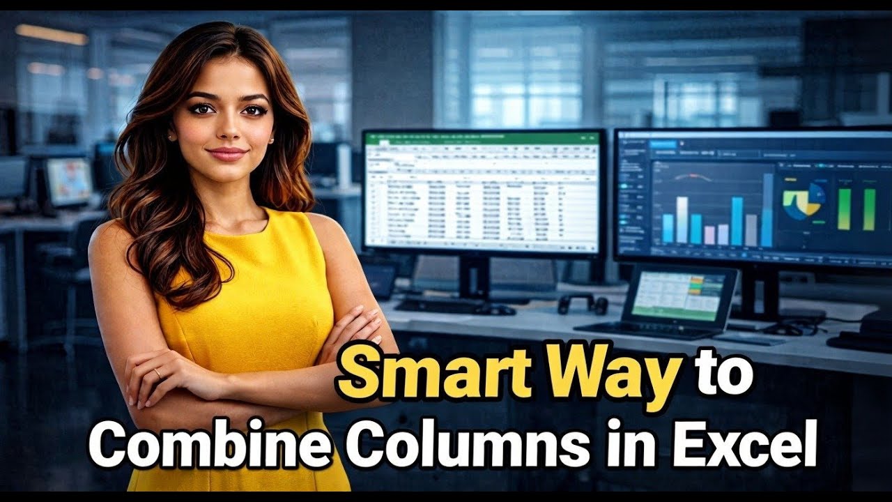 Excel Tutoring 2026: Unique Way to Combine Columns in Excel- Excel Trick You Never Seen Before!