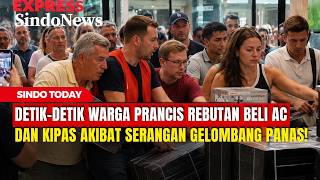 Detik-Detik Warga Prancis Berebut Kipas Demi Selamat dari Gelombang Panas! | Sindo Today | 30/06
