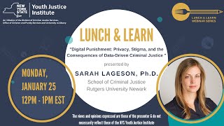 Digital Punishment: Privacy, Stigma, and the Consequences of Data-Driven Criminal Justice 