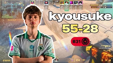🔥 KYOUSUKE 55-28 POV: FACEIT DESTRUCTION (Dust2) | 3872 ELO