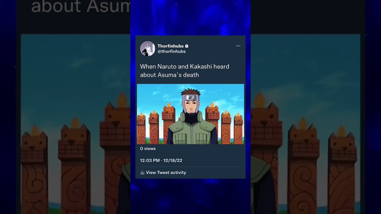 When Naruto and Kakashi heard about Asuma's death🥺