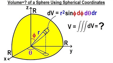 Calculus 3: Ch 13.1 Triple Integrals (1 of TBD) Volume=? of a Sphere Using Spherical Coordinates