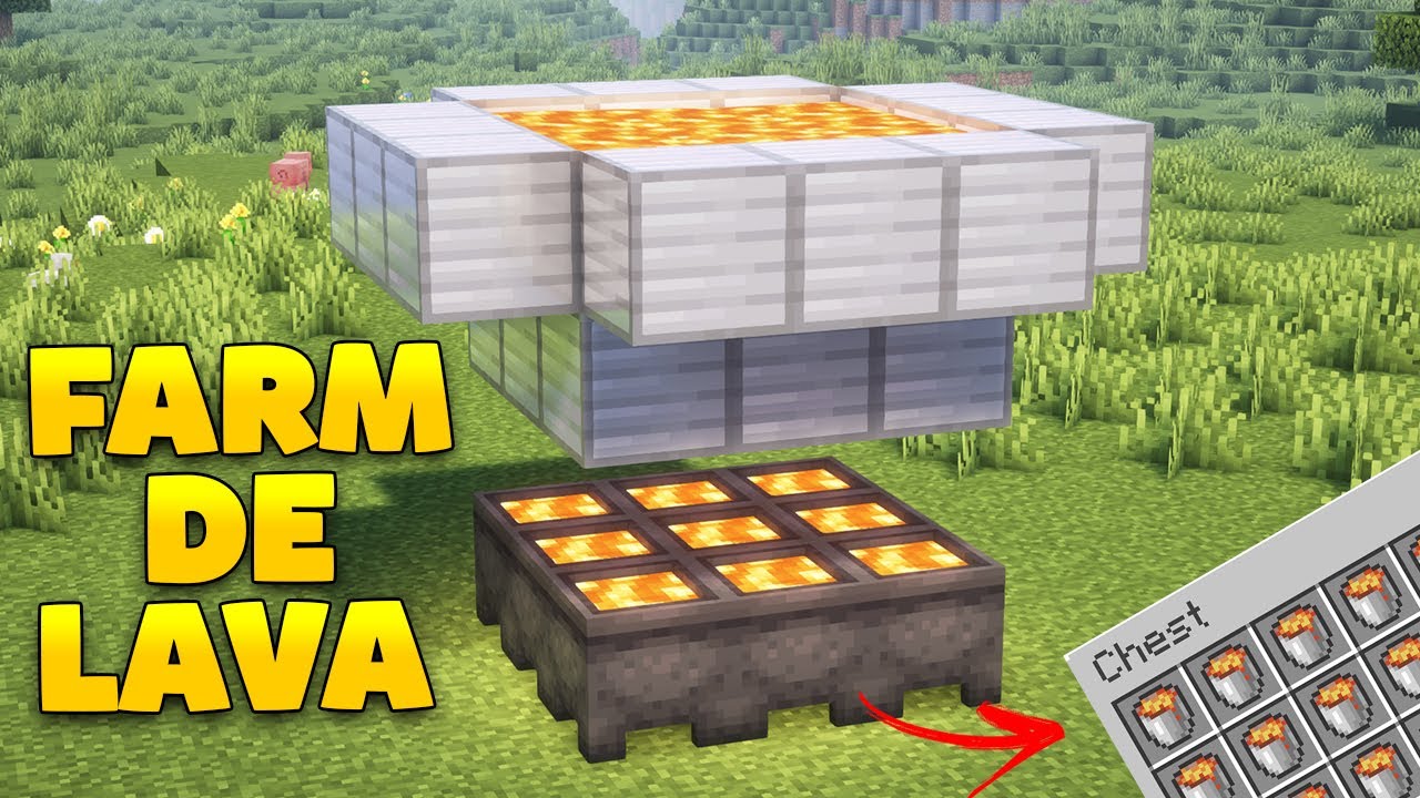 Minecraft: COMO FAZER FARM DE LAVA (muito fácil) - YouTube