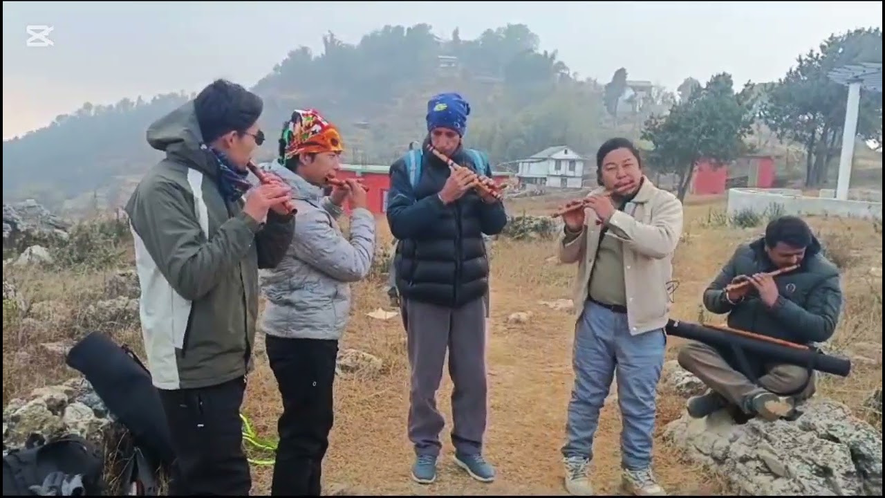 बासुरी बादक आदरणीय दाईहरुको प्रस्तुति/Respect with fluter brother ♥️🙏#newvlog #subscribe