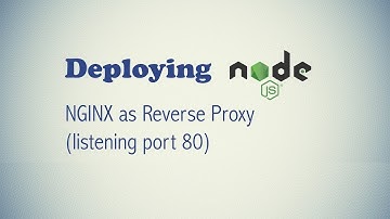 NGINX as a Reverse Proxy listening on port 80 1080p