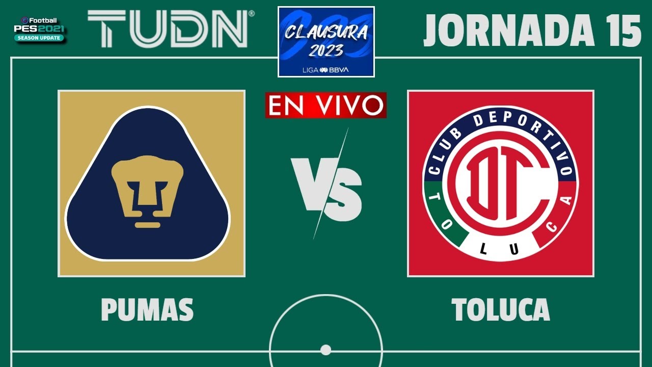 Pumas vs Toluca EN VIVO | Jornada 15 Liga MX Clausura 2023 | Gameplay ...