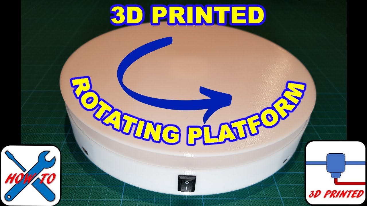 Rotating Base Designed, 3D Printing has begun!, Details