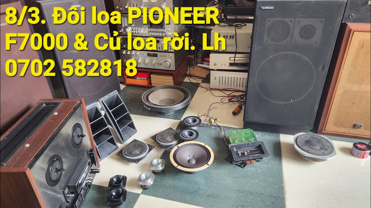 8/3. E lên đôi loa PIONEER F7000 & củ loa rời. LH 0702 582818 (Zalo)
