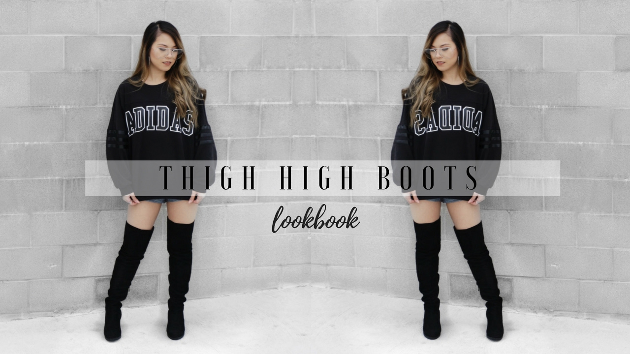 Awesome 60+ Thigh High Boots Outfit Street Style Ideas  #thighhighbootsstyles