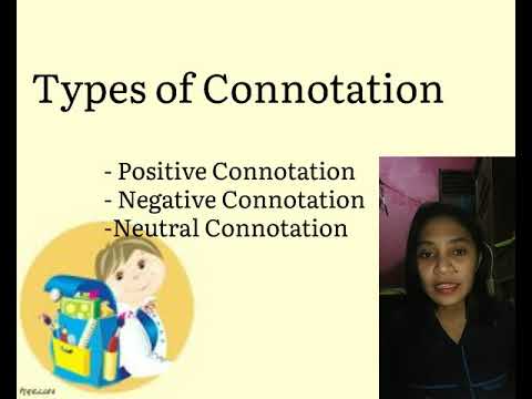 Connotation Meaning presentation material.