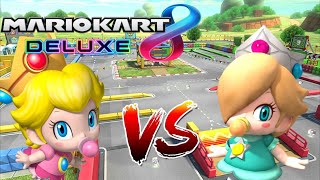 Mario Kart 8 Deluxe Baby Peach vs Baby Rosalina Coin  Runners