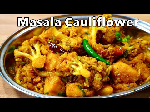 DELICIOUS CAULIFLOWER POTATO CURRY  ALOO GOBI MASALA