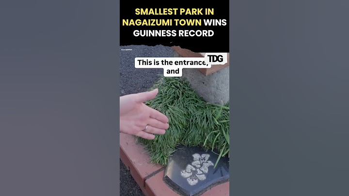 #watch | Japan's Nagaizumi Park wins World Record for Smallest Park #shorts #trending