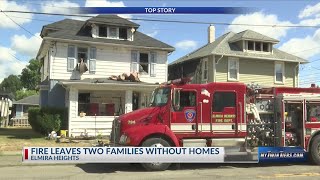 Morning fire burns 2 houses in Elmira Heights
